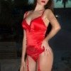 bustier rouge sexy