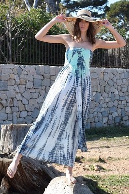 robe de plage bustier