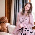 Pyjama coeur en coton modal IDEES SAINT VALENTIN coeur