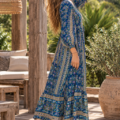 Longue robe bohème au touché soie Mode boheme Longue robe bohème au touché soie Mode boheme