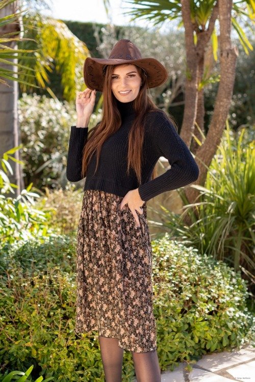 Robe pull bi-matière Les SOLDES D'HIVER Robe