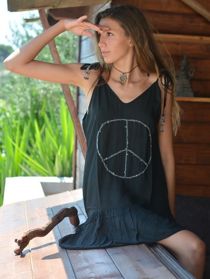 Robe boho chic peace and love L'ETE A -50% Peace and love