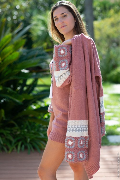 Robe pull bohème manches fantaisie Les SOLDES D'HIVER boheme