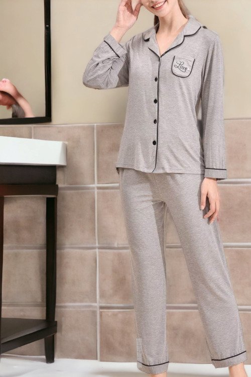 Pyjama LOVE en coton modal IDEES SAINT VALENTIN coton modal