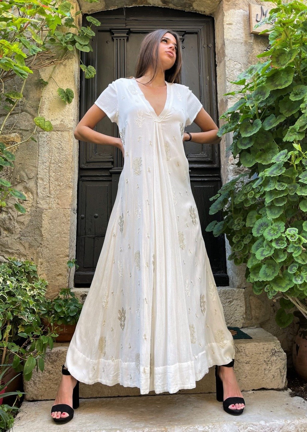 robe longue en rayonne