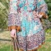 Robe tunique Batik motif léopard L'ETE EN SOLDE beachwear