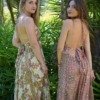 Longue robe bohème 100% soie Mode boheme
