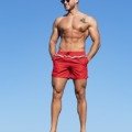 Maillot short rouge pour homme Maillot de bain homme