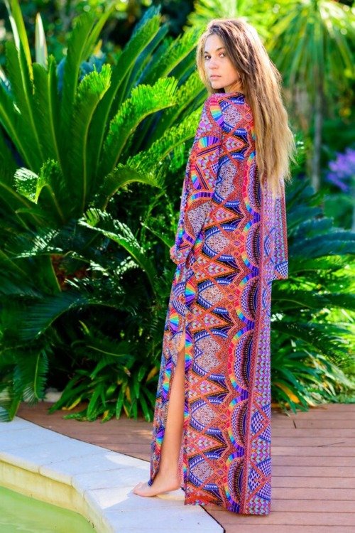Robe longue en voile SAVANE La plage made in france