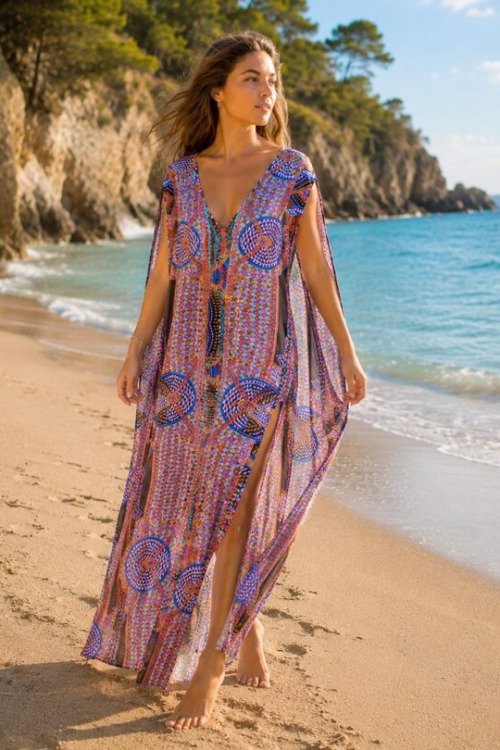 Robe longue en voile SAVANE La plage made in france