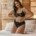 Culotte haute en dentelle noire IDEES SAINT VALENTIN confort