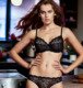Tanga brésilien noir dentelle LORMAR Lormar lormar lingerie