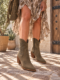 Boots santiags noires Les chaussures boho chic