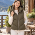 Gilet sans manches kaki Gilets et vestes sans manches Femme gilet sans manches