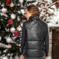 Gilet sans manches en simili cuir Le sans-manches c'est tendance! gilet sans manches