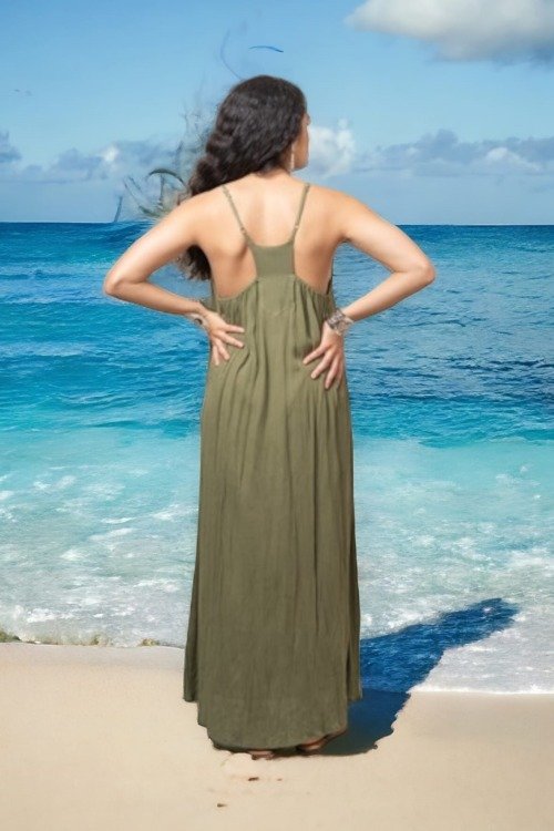 Robe Barbara de couleur La plage beachwear