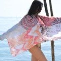 Blouse boho chic aux multiples imprimés La plage 100% viscose