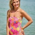Maillot de bain 1 pièce bustier floral Maillot de bain Bustier