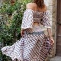 Ensemble jupe « Esmeralda » en soie imprimée Jupes boheme