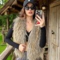 Gilet sans manches en fausse fourrure Le sans-manches c'est tendance! fausse fourrure