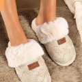 Chaussons peluche fourrés IDEES SAINT VALENTIN chausson