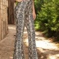 Pantalon flare imprimé ultra fashion Mode hippie