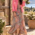 Veste en jean de couleur La veste en jean blouson
