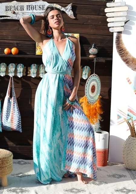 La robe longue gipsy bohème chic La plage boheme