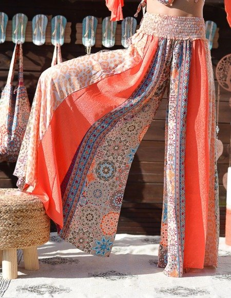 Pantalon fluide aux pattes d’eph La plage boheme