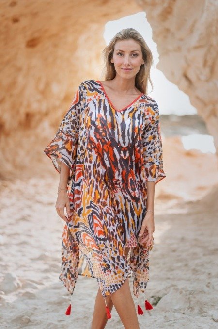 Kaftan 100% coton pour la plage La Isla Bonita boheme Kaftan 100% coton pour la plage La Isla Bonita boheme