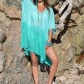 Kaftan en voile de coton ombré La plage kaftan
