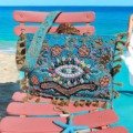 Grand sac d’été bandoulière Boho chic Cabas boheme