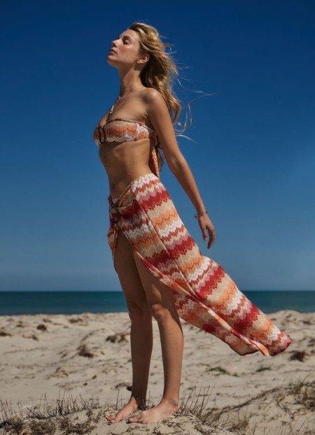 Jupe paréo ou robe bustier Soleïado La plage coordonné