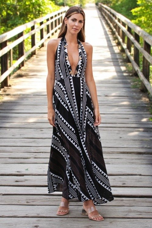 La robe longue bijou La Isla Bonita 100% coton