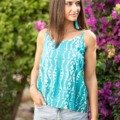 Top fluide à motifs de la Isla Bonita La Isla Bonita ensemble pantalon