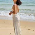 Pantalon de plage brodé Les nouveautés pantalon de plage
