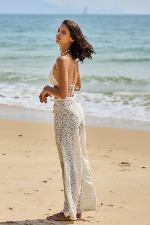 Pantalon de plage brodé Les nouveautés pantalon de plage