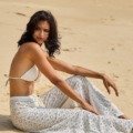 Pantalon de plage brodé Les nouveautés pantalon de plage