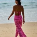 Maillot de bain 2 pièces triangle x son pantalon de plage La plage ensemble pantalon
