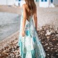 Robe dos nu asymétrique de La Isla Bonita La Isla Bonita bohème chic