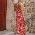 Robe longue bohème chic imprimé La Isla Bonita boheme