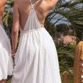 Robe longue bohème chic au dos nu Les nouveautés robe bohème