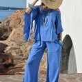 Blouse boho-style de couleur La plage blouse