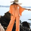 Pantalon boho-style de couleur unie La plage boheme