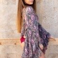 La veste d’interieur en soie La plage kimono