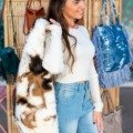 Gilet sans manches en fausse fourrure Le sans-manches c'est tendance! animalier Gilet sans manches en fausse fourrure Le sans-manches c'est tendance! animalier