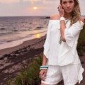 Short Boho style de couleur unie La plage boheme