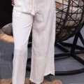 Pantalon léger coupe ample de couleur unie La plage boheme Pantalon léger coupe ample de couleur unie La plage boheme