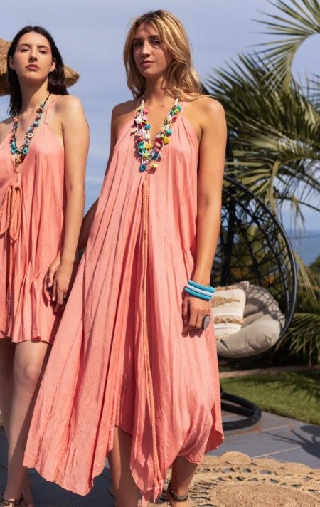 Robe longue bohème chic au dos nu Les nouveautés robe bohème