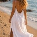 Robe déesse blanche dos nu La plage Pink planet Robe déesse blanche dos nu La plage Pink planet